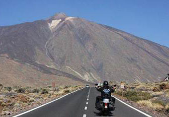mit der Harley auf Teneriffa